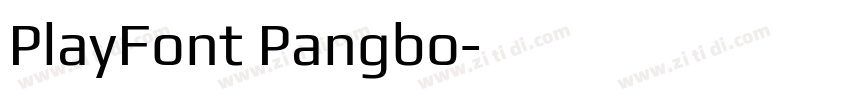 PlayFont Pangbo字体转换